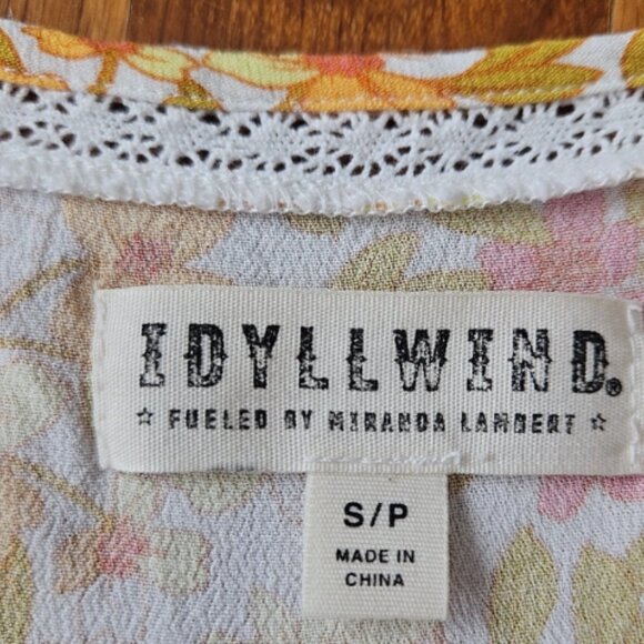 IDYLLWIND Sundress Small Butter Yellow Spring Floral - Picture 5 of 9